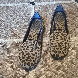 Rothy’s cheetah loafers